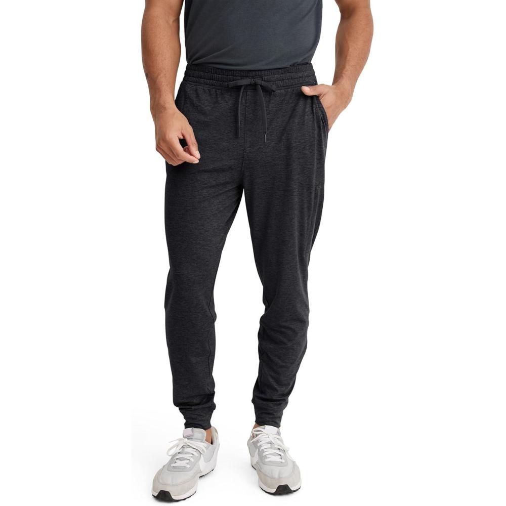 imageJockey Mens Activewear EVERACTIVE Tall Man Knit JoggerBlack Heather