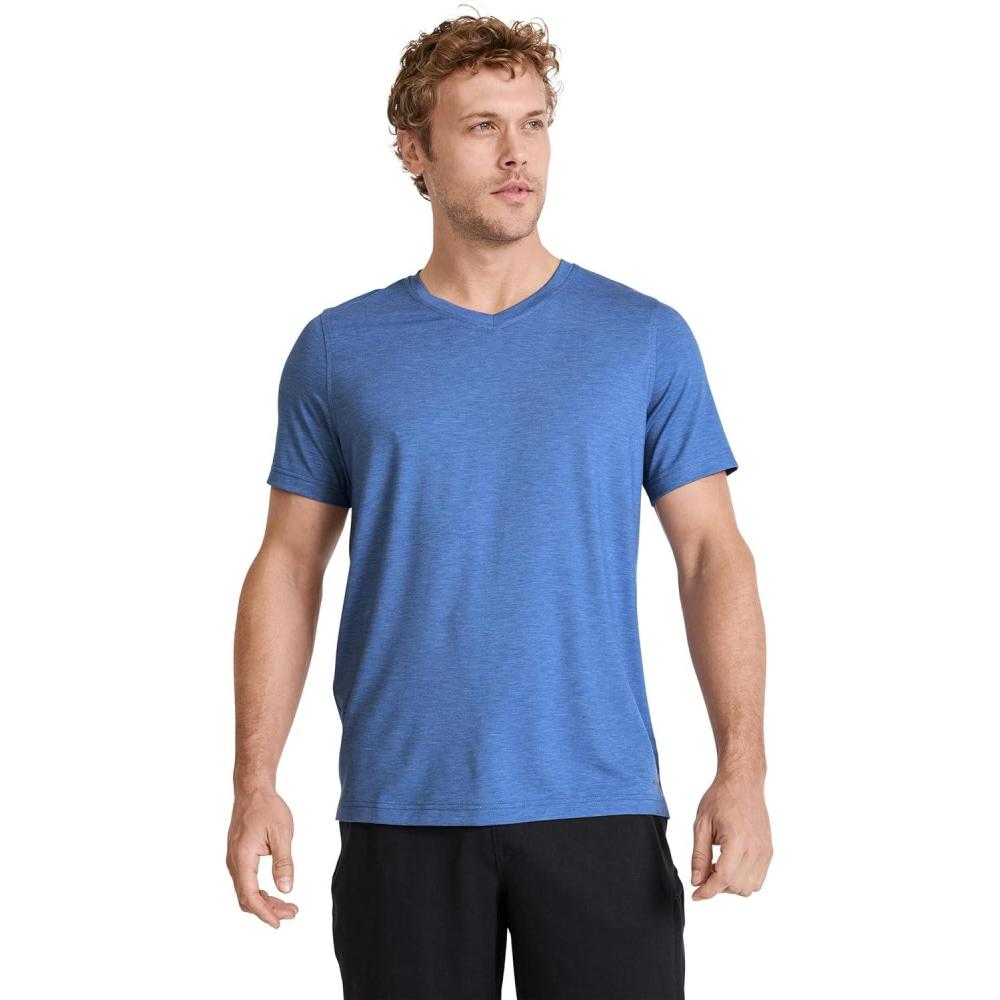 imageJockey Mens Activewear EVERACTIVE VNeck TeeTrue Blue Heather