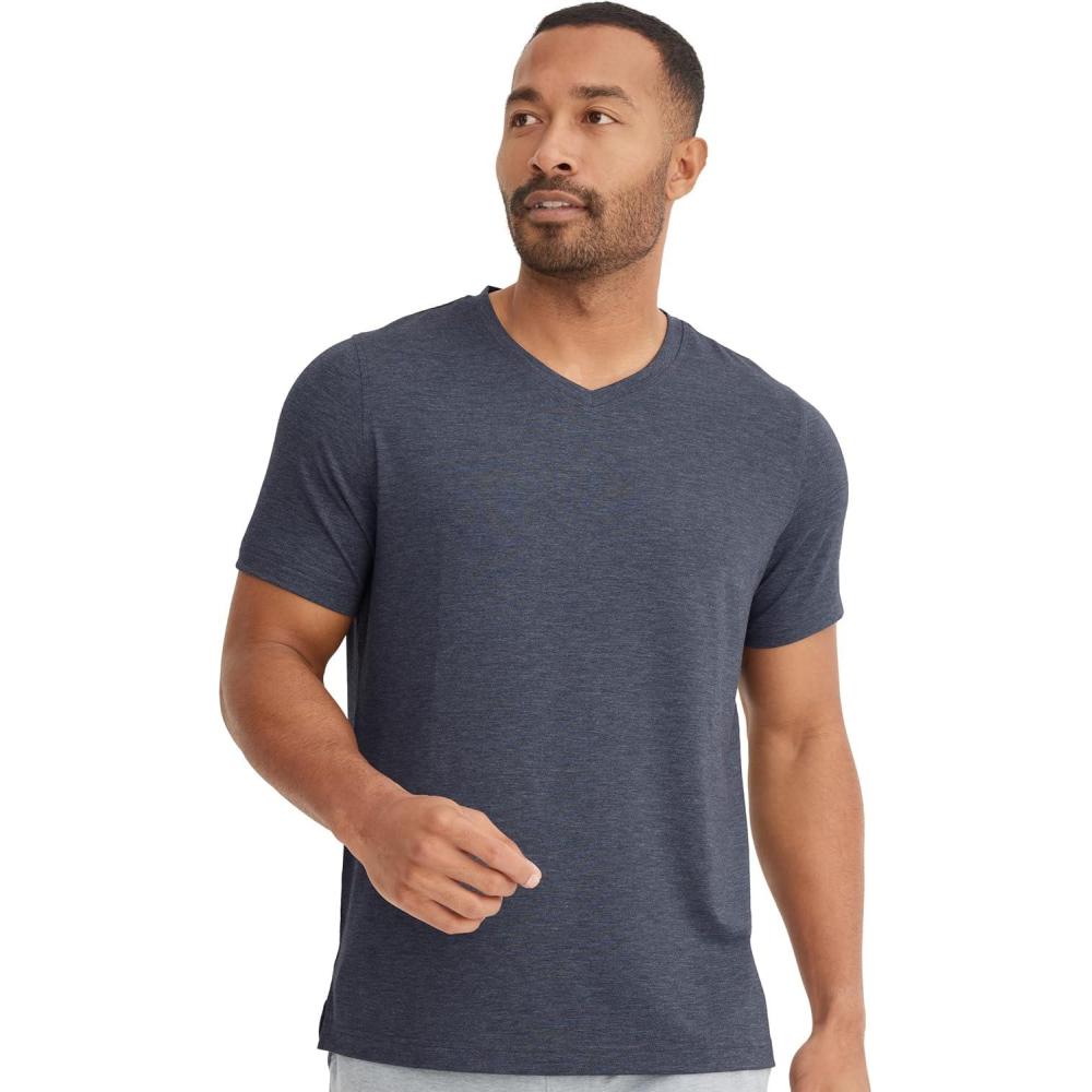 imageJockey Mens Activewear EVERACTIVE VNeck TeeTrue Navy Heather