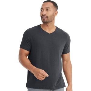Jockey Men’s Activewear EVERACTIVE V-Neck Tee(Black Heather)