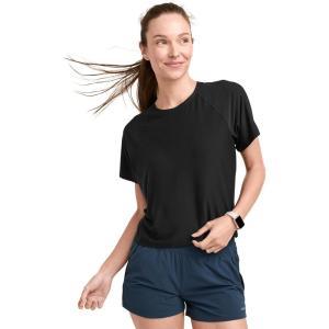Jockey Women’s Activewear EVERACTIVE Relaxed Tee(Deep Black)