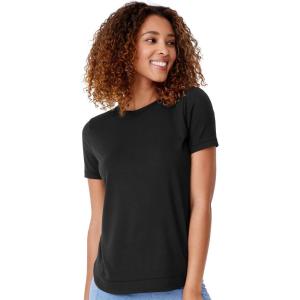 Jockey Women’s Activewear EVERACTIVE Short Sleeve Crew Neck Tee(Black)