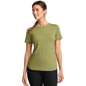 Jockey Women’s Activewear EVERACTIVE Short Sleeve Crew Neck Tee(Marsh Heather)