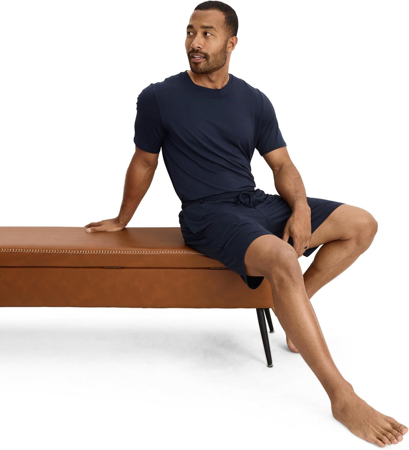 imageJockey Mens Sleepwear Ultra Soft Cooling Sleep ShortTrue Navy