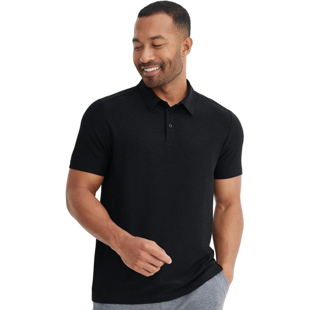 imageJockey Mens Activewear EVERACTIVE PoloBlack