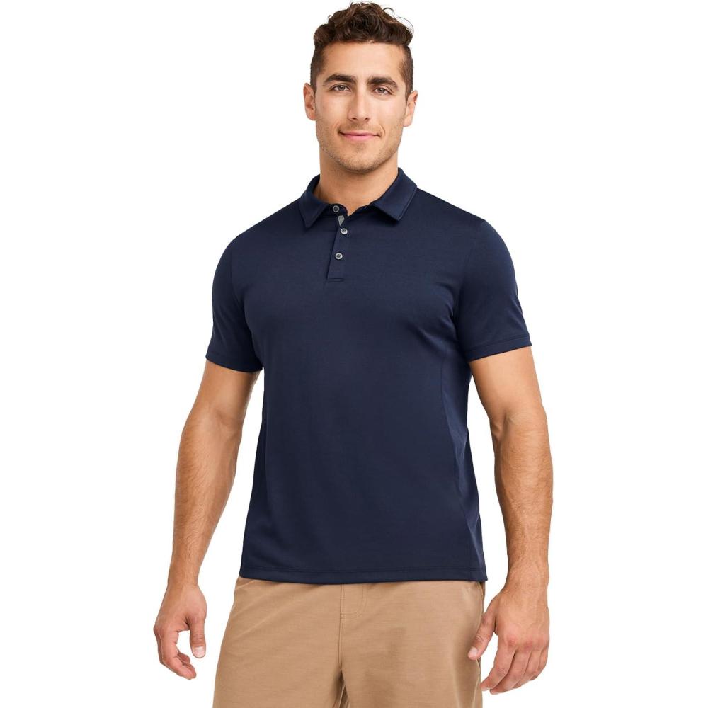 imageJockey Mens Activewear EVERACTIVE Tech Pique PoloJockey Blue