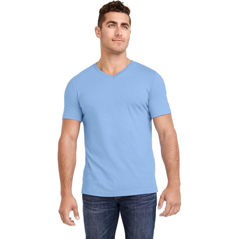 imageJockey Mens Casualwear Made2Fit VNeck TShirtPicasso Blue