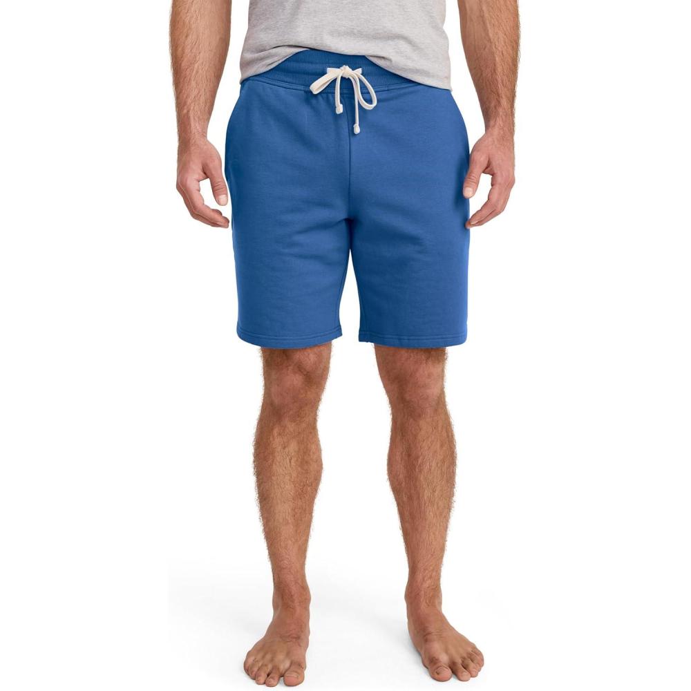 imageJockey Mens Loungewear Lightweight Cotton Blend Fleece 85quot ShortTrue Blue