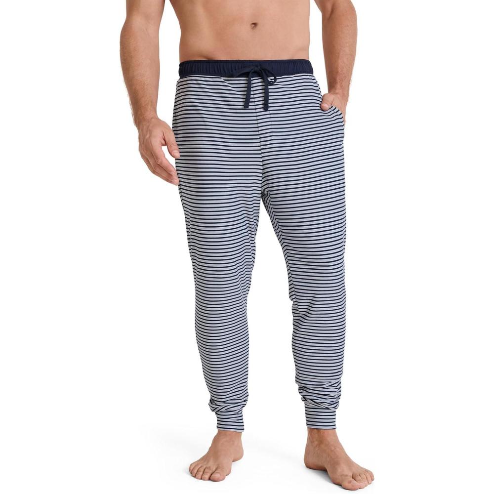 imageJockey Mens Sleepwear Ultra Soft Cooling Sleep JoggerFair Feeder Stripe