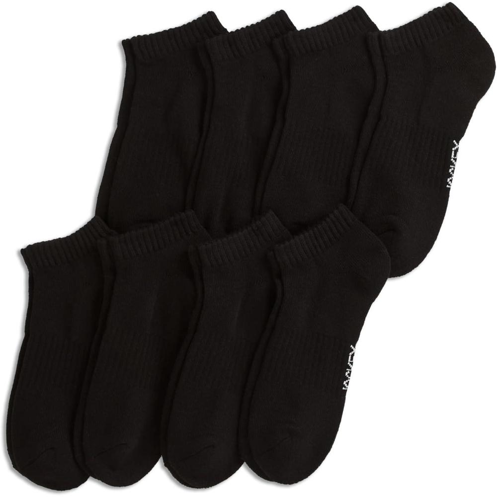 imageJockey Mens Socks Mens Everyday Cotton Blend Low Cut Sock  8 PackBlack