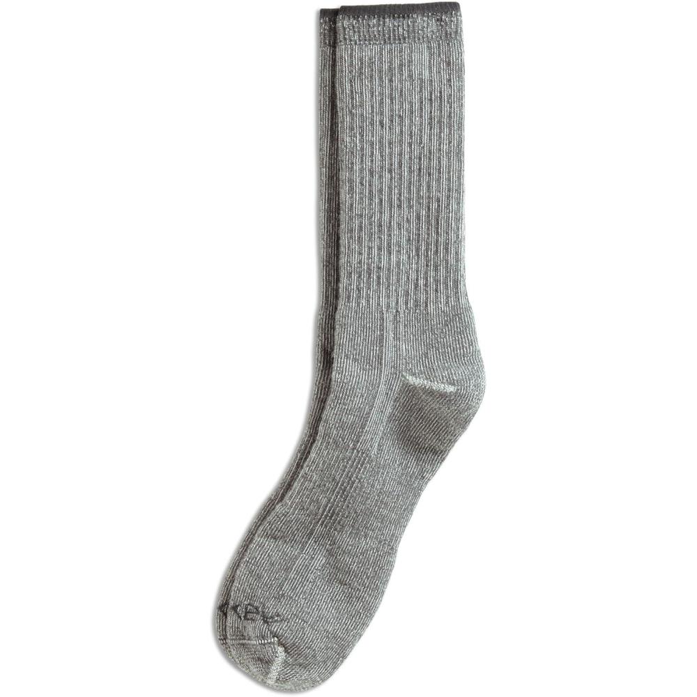 imageJockey Mens Socks Mens Made in America Medium Merino Wool Hiking Crew SockGrey