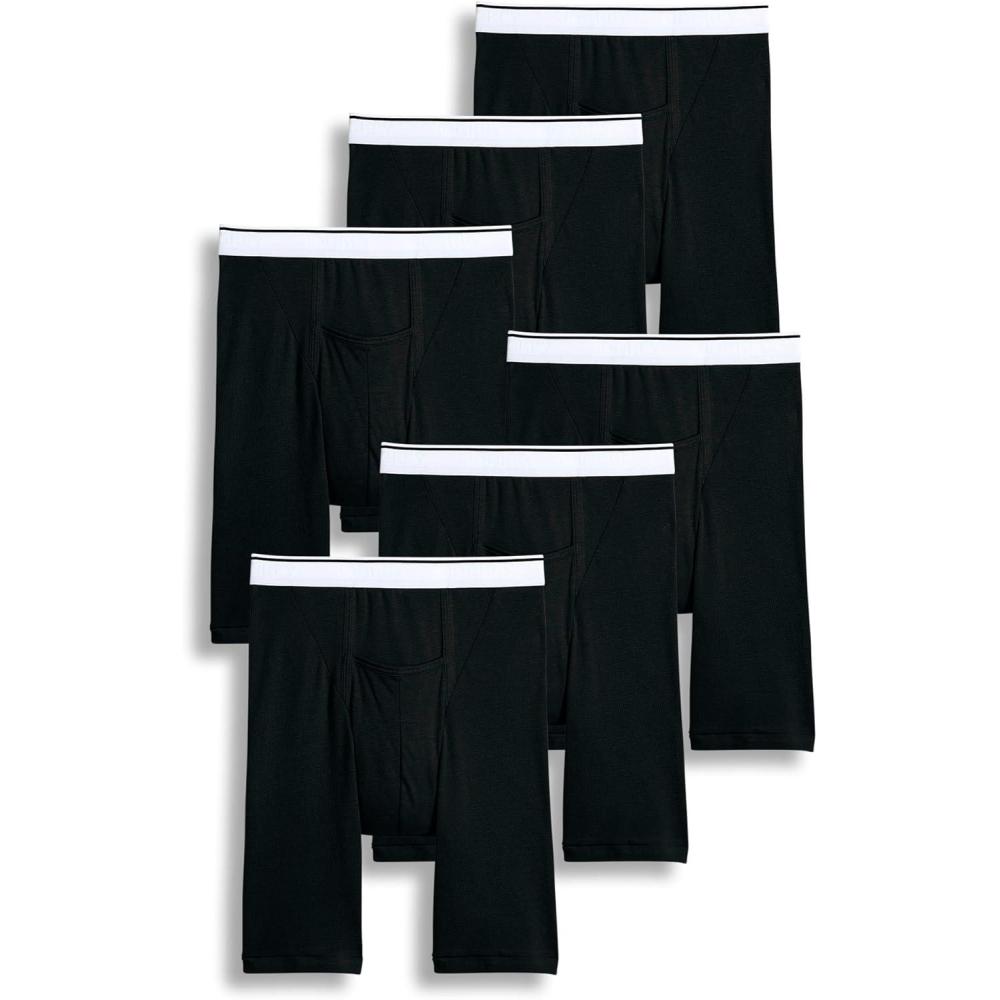 imageJockey Mens Underwear Pouch 10quot Midway Brief 6 PackBlack