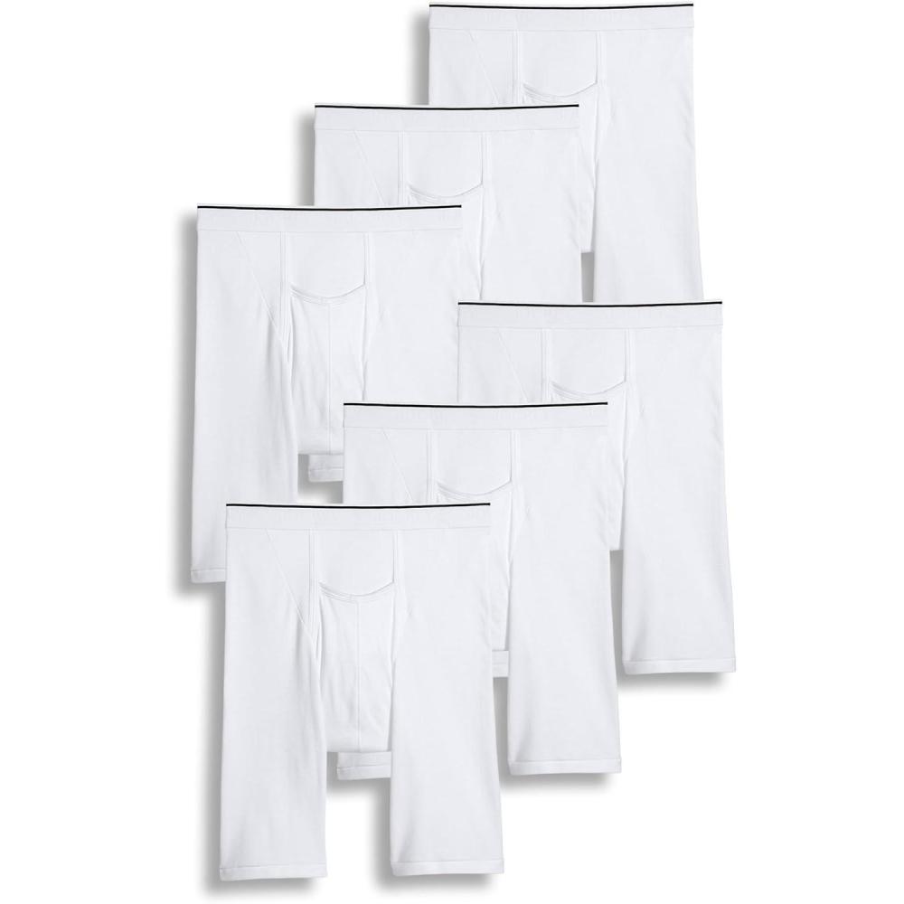 imageJockey Mens Underwear Pouch 10quot Midway Brief  6 PackWhite
