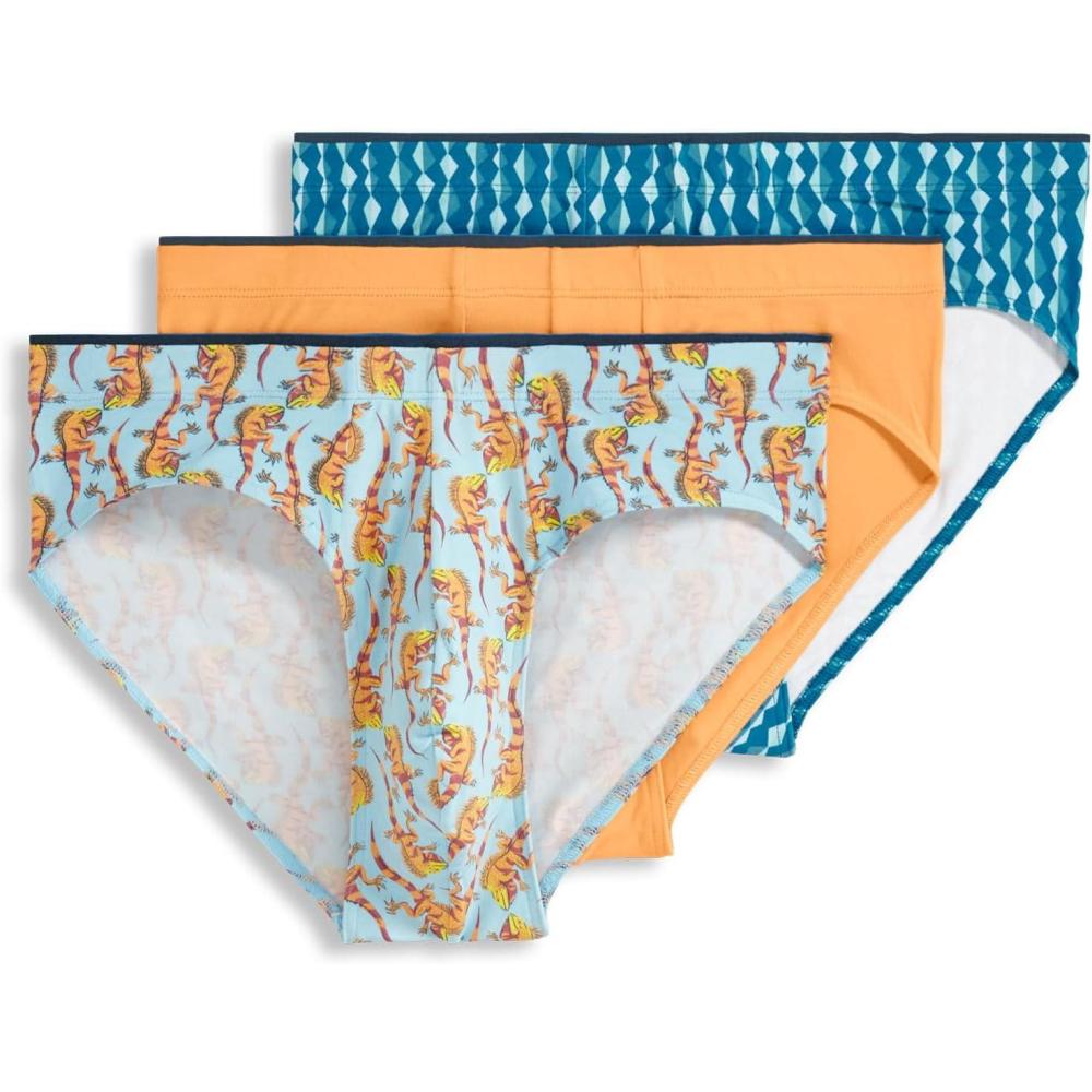imageJockey Mens Underwear True Style Bikini 3 PackIguanasColorado DawnDiamond Strands
