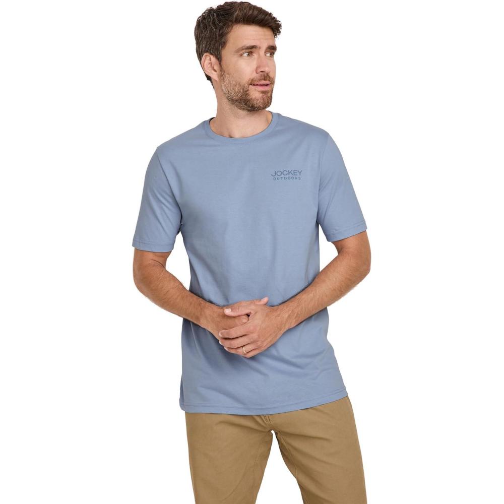 imageJockey Outdoors Mens Casualwear Heritage Graphic Short Sleeve TShirtShower