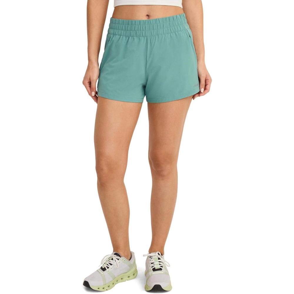 imageJockey Womens Activewear EVERACTIVE 35quot Woven ShortAquamarine