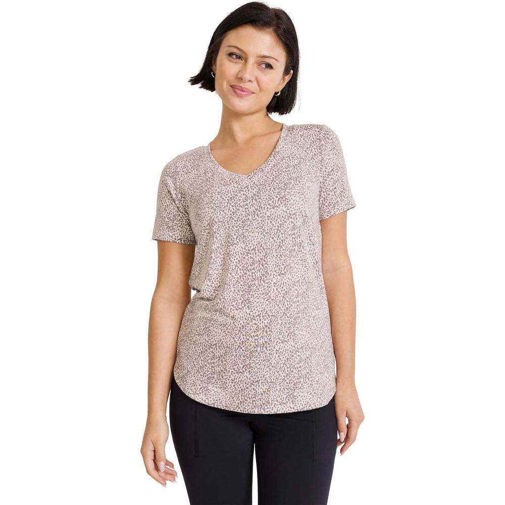 imageJockey Womens Activewear EVERACTIVE VNeck TeeMagic Animal