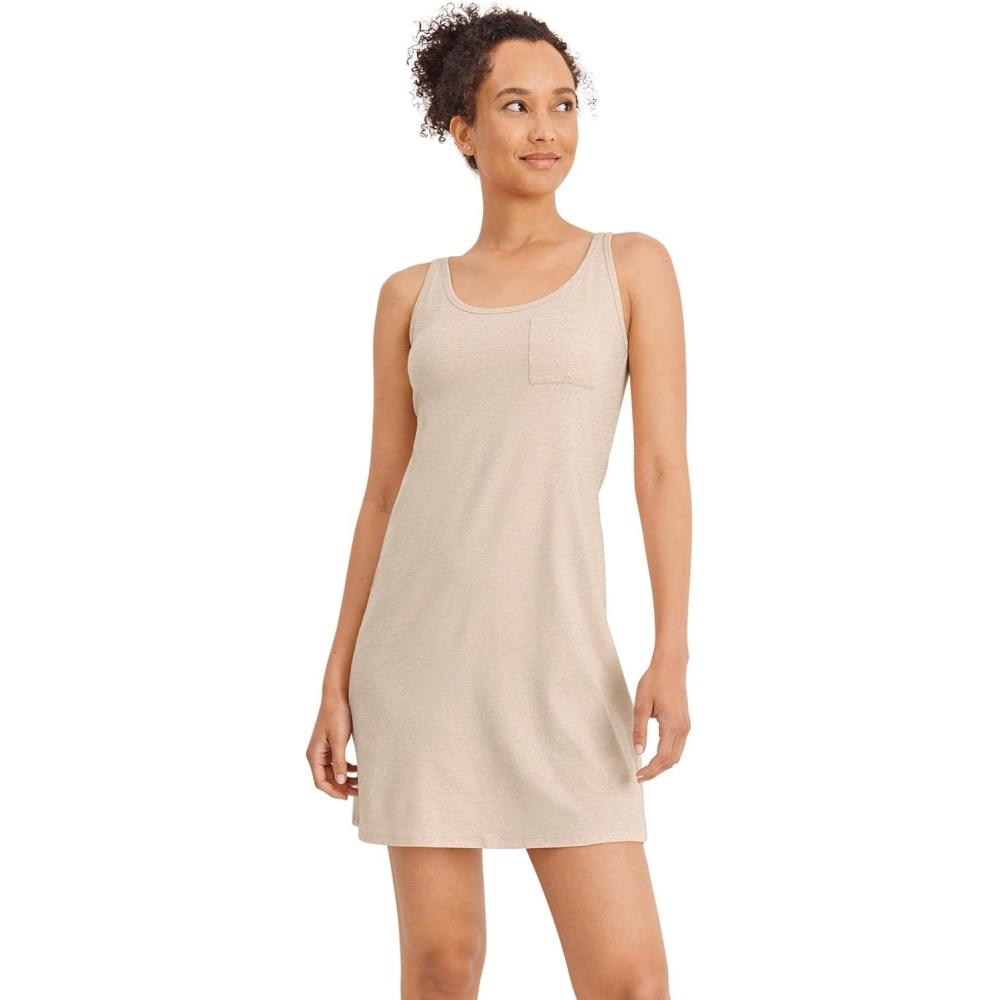 imageJockey Womens Loungewear Cotton Modal ChemiseOatmeal Heather