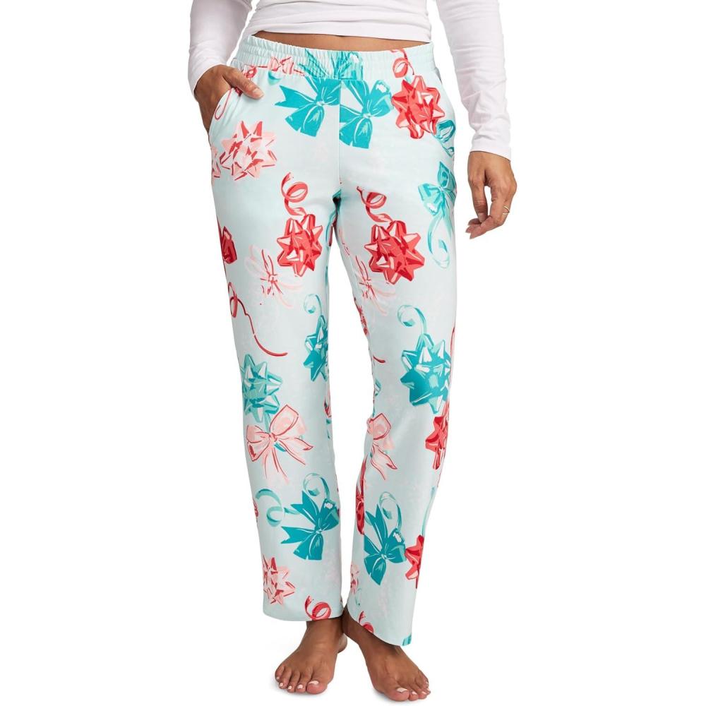 imageJockey Womens Sleepwear Soft Cool PantFestive Bows