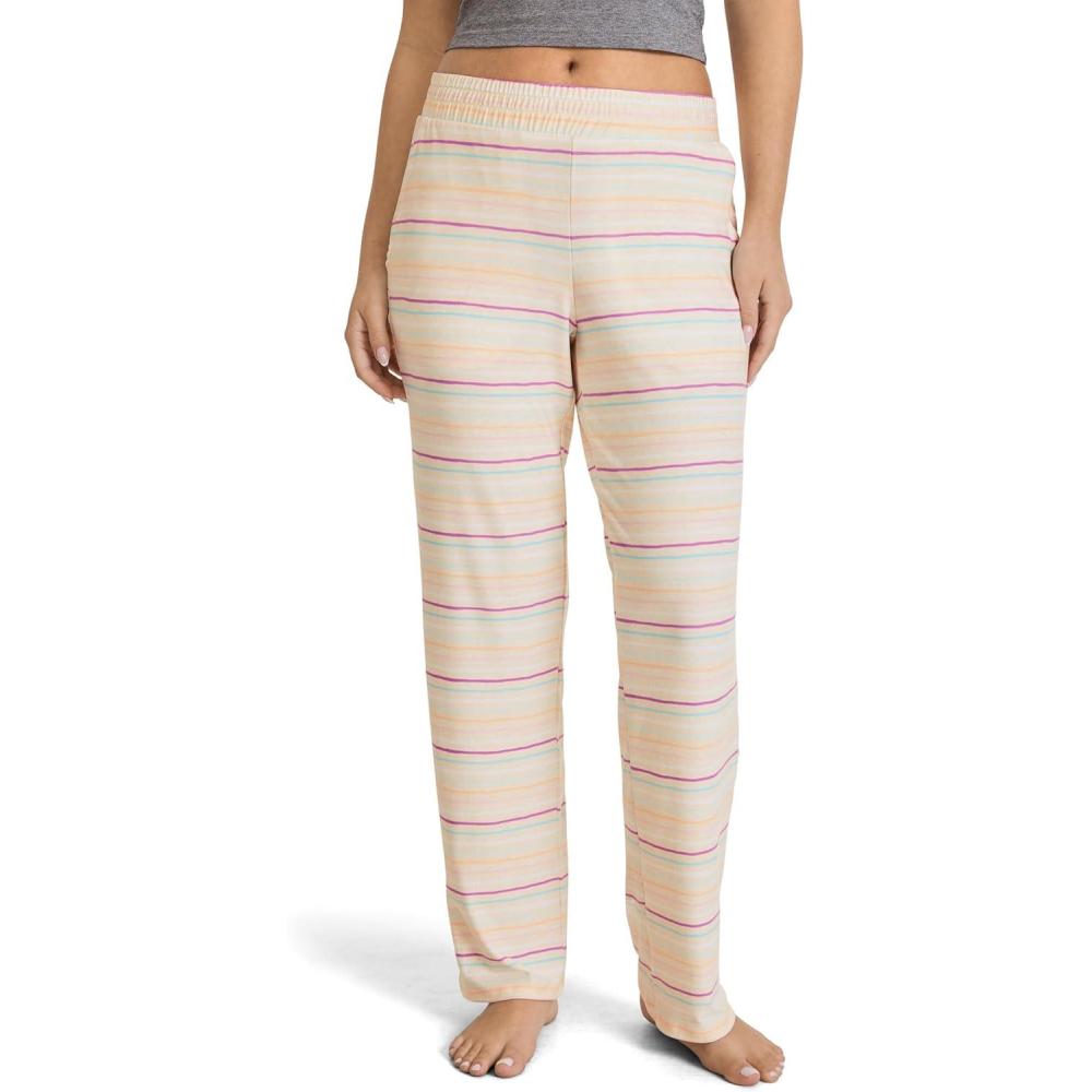 imageJockey Womens Sleepwear Soft Cool PantYellow Stripe