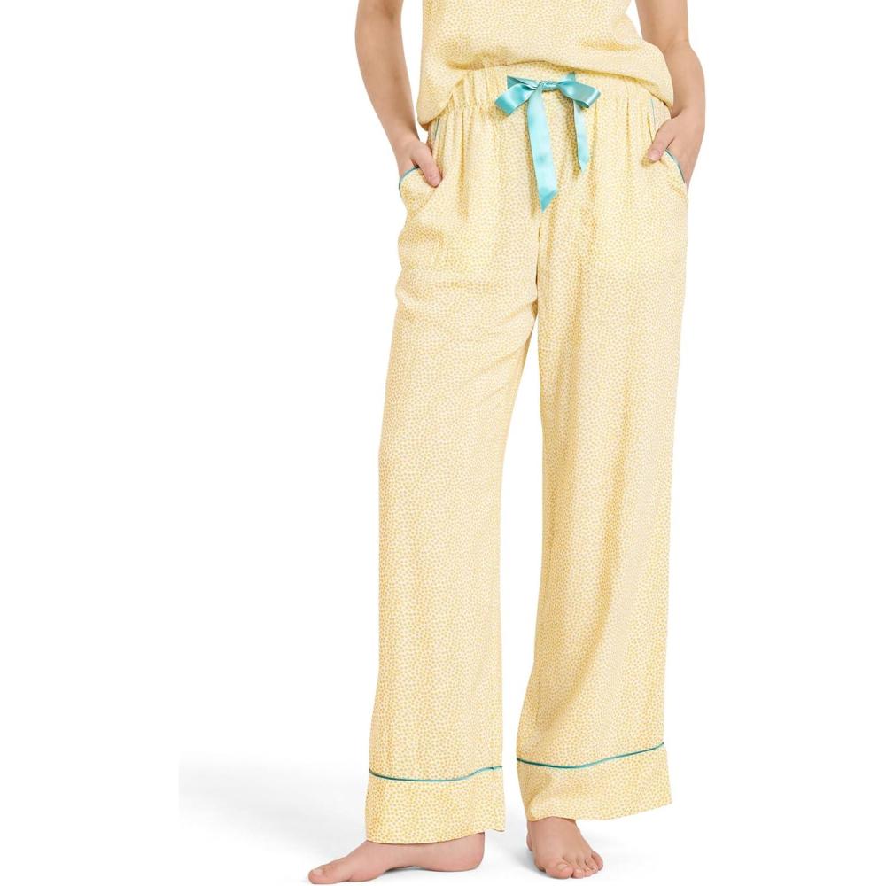 imageJockey Womens Sleepwear Soft Touch Luxe Woven PantMelody Dot