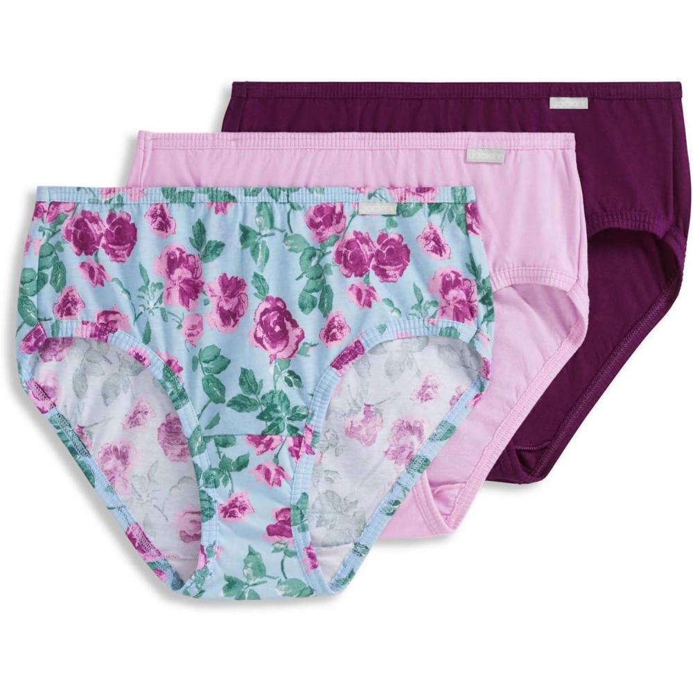 imageJockey Womens Underwear Elance String Bikini  3 PackBlushberry