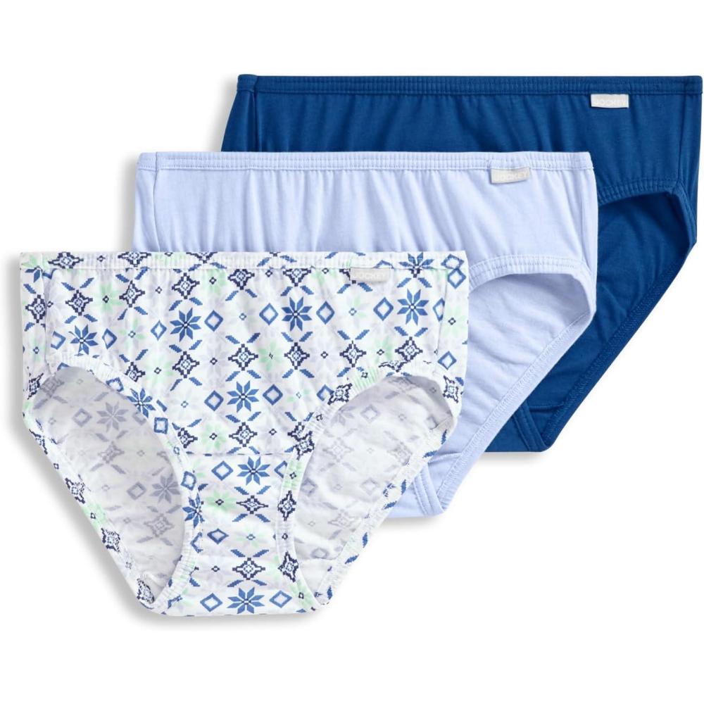 imageJockey Womens Underwear Plus Size Elance Bikini 3 PackRustic Star