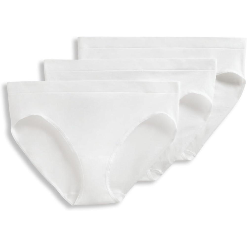 imageJockey Womens Underwear Seamfree HiCut  3 PackWhite