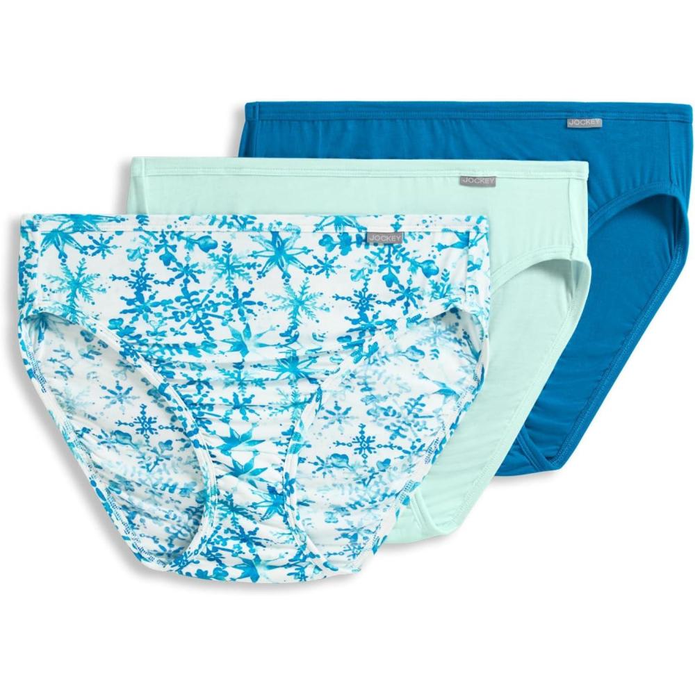 imageJockey Womens Underwear Supersoft French Cut  3 PackDewflake