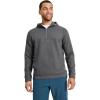 imageJockey Mens Activewear EVERACTIVE Mixed Media 12 Zip HoodieGrey Heather
