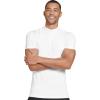 imageJockey Mens Baselayer Cotton Stretch Mock Neck TeeWhite