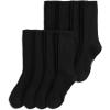 imageJockey Mens Everyday Cotton Blend Crew Socks 8PackBlack