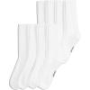 imageJockey Mens Everyday Cotton Blend Crew Socks 8PackWhite