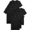 imageJockey Mens Undershirt Cotton Stretch Crew Neck Undershirt  6 PackBlack