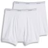 imageJockey Mens Underwear Big Man Classic 5quot Boxer Brief  2 PackWhite