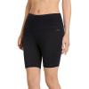 imageJockey Womens Activewear High Rise Cotton Stretch 10quot Bike ShortBlack