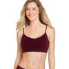 imageJockey Womens Bra Seamfree Modern Micro Stretch Cami Strap BraletteBurgundy Blush