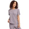 imageJockey Womens Loungewear Cotton Modal Short Sleeve TeeLilac Heather