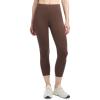 imageJockey Womens Pintuck Pocket Crop LeggingsChocolate Martini