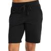 imageJockey Womens Sleepwear Organic Cotton Stretch Bermuda ShortBlack