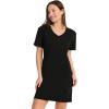 imageJockey Womens Sleepwear Organic Cotton Stretch Sleep ShirtBlack