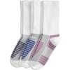 imageJockey Womens Socks Womens Sport Crew Socks  3 PackWhite on GreyWhite on DenimWhite on Lavender