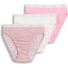 imageJockey Womens Underwear Classic French Cut  3 PackSienna SunsetSimple Pink StripeIvory