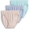 imageJockey Womens Underwear Comfies Microfiber French Cut  3 PackTeal BluePeriwinklePeach Rose