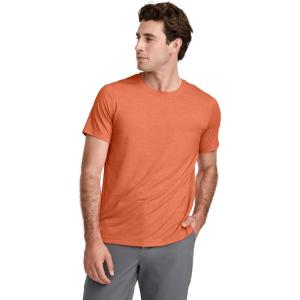 Jockey Men’s Activewear EVERACTIVE Crew Neck Tee(Bitter Orange Heather)