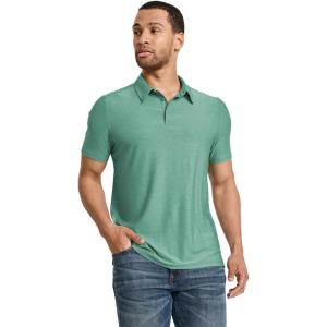 Jockey Men’s Activewear EVERACTIVE Polo(Aquamarine Heather)