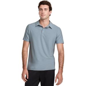 Jockey Men’s Activewear EVERACTIVE Polo(Grey Heather Driver Stripe)