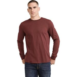 Jockey Men’s Casualwear Legacy Long Sleeve Crew Neck T-Shirt(Autumn Chestnut)