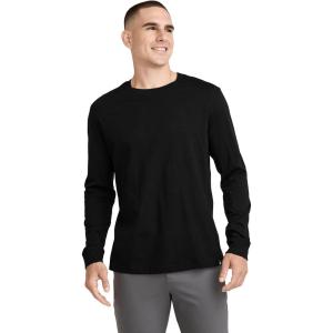 Jockey Men’s Casualwear Legacy Long Sleeve Crew Neck T-Shirt(Black)