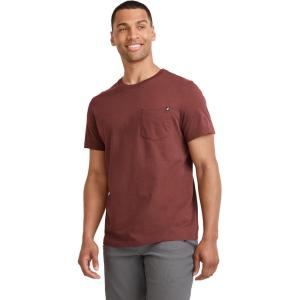 Jockey Men’s Casualwear Legacy Pocket Crew Neck T-Shirt(Autumn Chestnut)